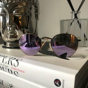 RAYBAN Round Mental Sunglasses 3447